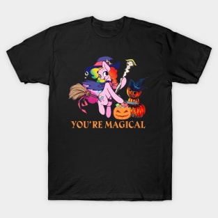 You're Magical T Shirt Cute Unicorn Witch Halloween Shirt T-Shirt